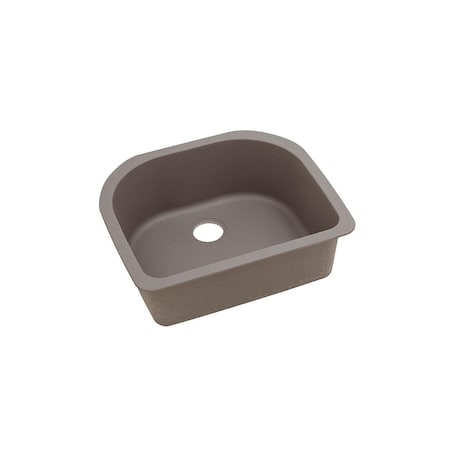 Elkay Quartz Classic 25 X 22 X 8-1/2 Single Bowl Undermount Sink Greige ELGSU2522GR0